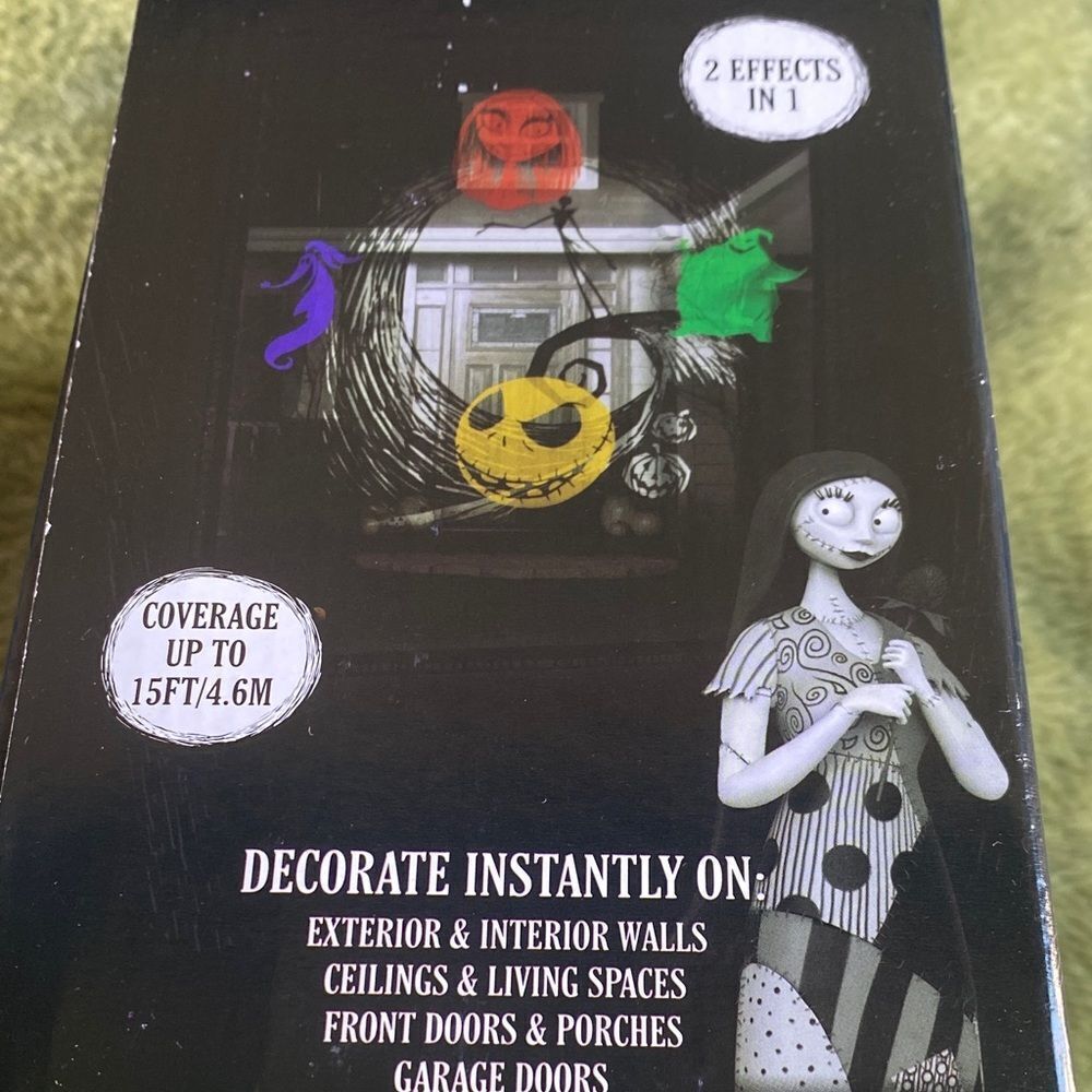 Disney Nightmare Before Christmas LED Whirl-A-Motion with Red, Green, Purple - Picture 2 of 3